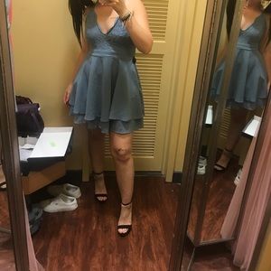 Short blue formal dress size medium